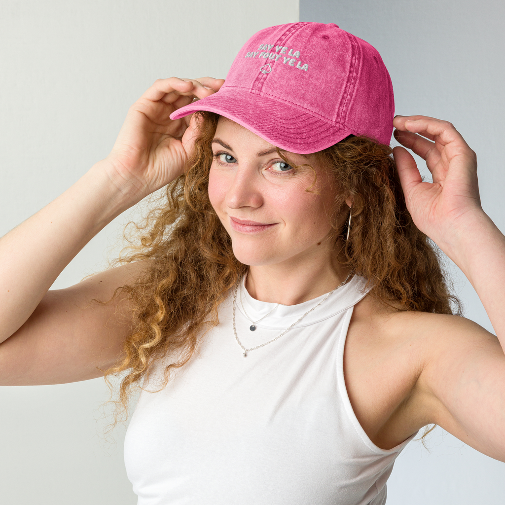 SAY YE LA Vintage Cotton Twill Cap